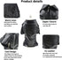 Cool Dog Leather Jacket Coat, Halloween Rock Star Costume for Small Medium Dogs (S, Black)