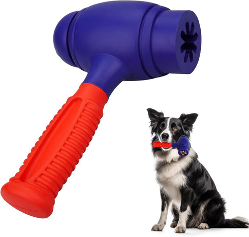 Dog Chew Toys for Aggressive Chewers - Natural Rubber Toys for Medium Large Dogs, Durable Indestructible Dog Toys