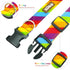 Rainbow Dog Collar, Cute Adjustable Striped Collar for LGBT Pride Month with Strong Plastic Buckle for Small Medium