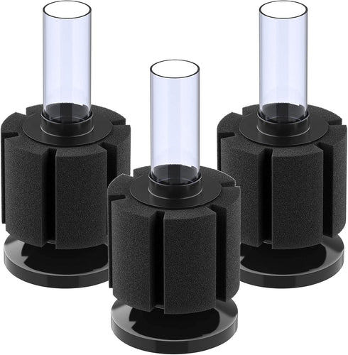 Pawfly 3 Pack Aquarium Sponge Filter, Quiet Foam Filter for Betta Fry Shrimp and Small Fish Tank up to 10 Gallon