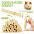 CCatswan 2lb Natural Sweet Bamboo Chew Toys for Small Pets - Organic Molar Sticks with Xylose & Vitamins for Rabbit