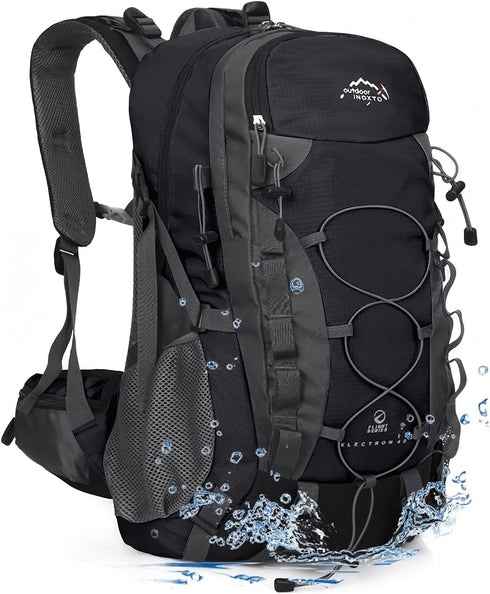 INOXTO Lightweight Hiking Backpack, 35L/40L Daypack with Waterproof Rain Cover for Travel Camping