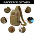 Valinov Tactical Shoulder Bag - Molle Military Sling Daypack Backpack with USB Charging Port