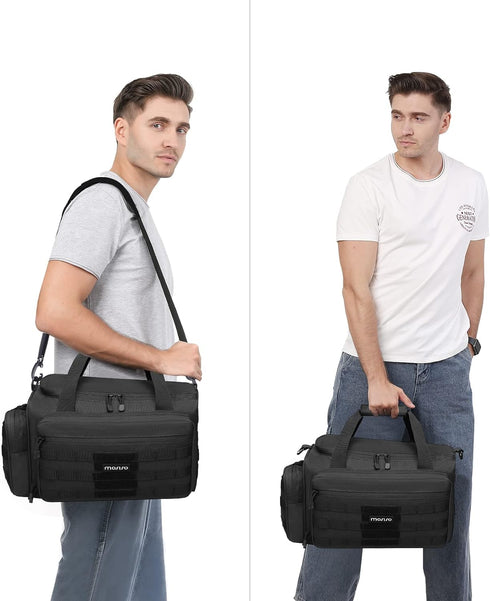 MOSISO Tactical Range Bag, Large Duffle for Handguns and Ammo, Soft Cases for Shooting Range Outdoor