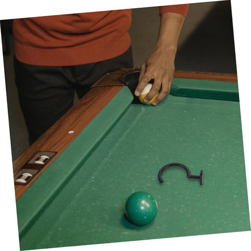 YARNOW Convenient Billiard Cue Hanger Snooker Supply Pool Table Side Hook Iron Billiard Accessory Cue Rest Holder Easy