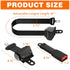Golf Cart Seat Belts, 40" Retractable Universal Seat Belts Kit, Fits Club Car EZGO Yamaha (2 Set/4 Set)