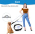 Dog Leash Waist Leash for Dog Walking Pet Supplies, 9ft Black Hands Free Crossbody Dog Leash Training Belt, Adjustable Running Leash Heavy Duty Dog Leashes with Short Distance Control Handle