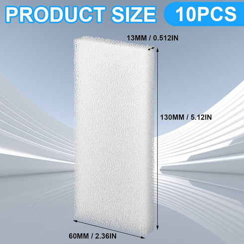 10pcs U2 Nosiny Filter Foam Pad Compatible with Fluval Underwater Sponge Replacement Aquarium Underwater Filter