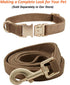 Soft Dog Collar with Metal Buckle, Adjustable Durable Comfort Cotton Corduroy for Large Medium Small Dogs, Velvet,