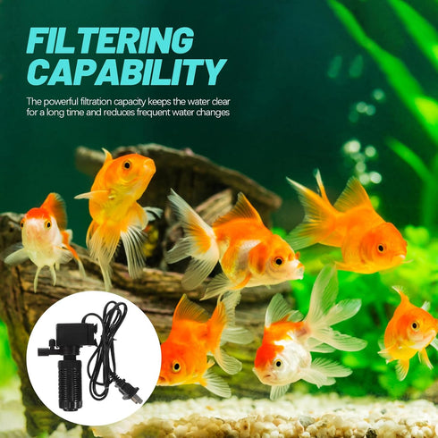 Balacoo Aquarium Filter Sponge Filter, 5 Gallon Fish Tank Supplies, Underwater Filter Household Cleaner