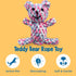 SunGrow Teddy Bear Teething Toy Dog Rope for Medium Small Dogs - Knotted Rope for Teeth Cleaning