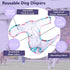 4 Packs XPCARE Reusable Dog Diapers - Absorbent, Leak-Proof for Female Dogs (Large)