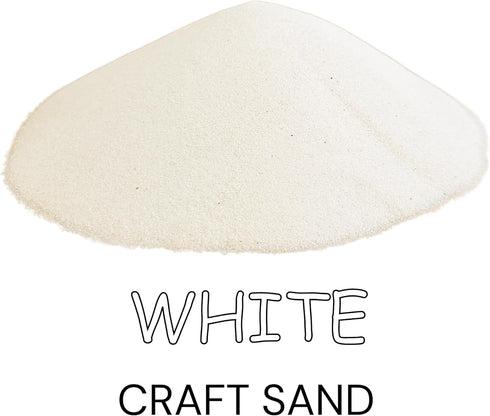 3 lb Natural White Sand for Sandbox, Sand Art, Home Decor, Sensory Bin, Aquarium & More, Odorless, Non-Toxic, Safe