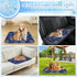 Generic 28" X22" Cool Mat for Dogs Ice Silk Dog Cool Mat Snowflakes Car Dog Bed Washable Pet Cooling Pad Cooling Mats