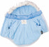 PET LIFE Classic Metallic Fashion Dog Coat Jacket with 3M Insulation and Removable Hood, Large, Sky Blue