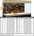 Rock Wall Aquarium Background Poster PVC Fish Tank Decor Landscape (72" x 20"/ 183 x 51cm) - Available in 24, 36, 48