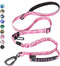 Hotsky Tactical Dog Leash Heavy Duty for Medium Large Dogs, 4-6FT Bungee Shock Absorbing with Padded Double Handle,