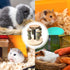 Genrico Gerbil Toys | Multifunctional Natural Wood Teether Treats - Gnawing Toys - for Gnawing and Chewing Small Pets