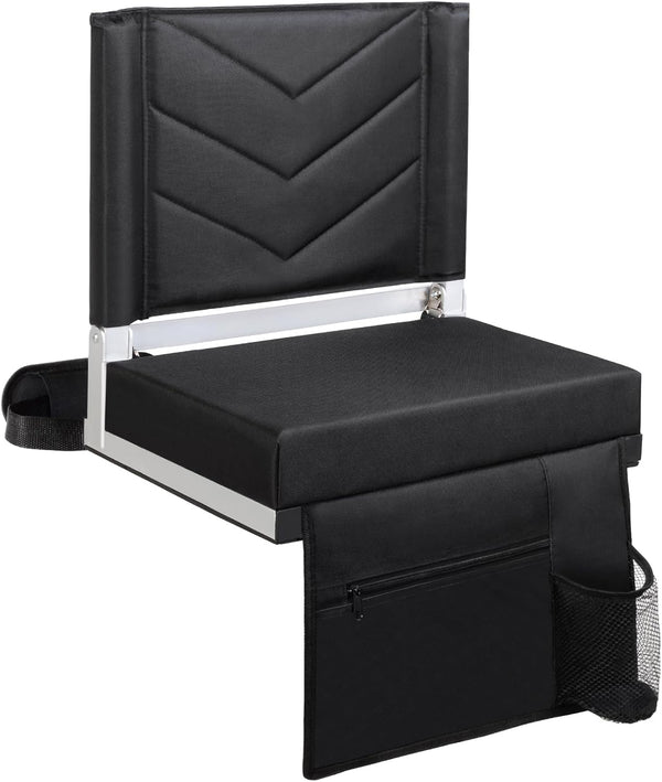 Stadium Seats with Back Support Bleacher Chairs with Back and Cushion Portable
