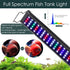 AQQA Full Spectrum LED Aquarium Light - Adjustable 12"-54" Multi-Color White Blue Red Green LEDs for Freshwater Plants