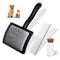 ORXOOZW 3PCS Slicker Brush for Dogs & Pet Comb,Professional Dog Grooming Brush (Goldendoodles,Poodles,Labradoodles)