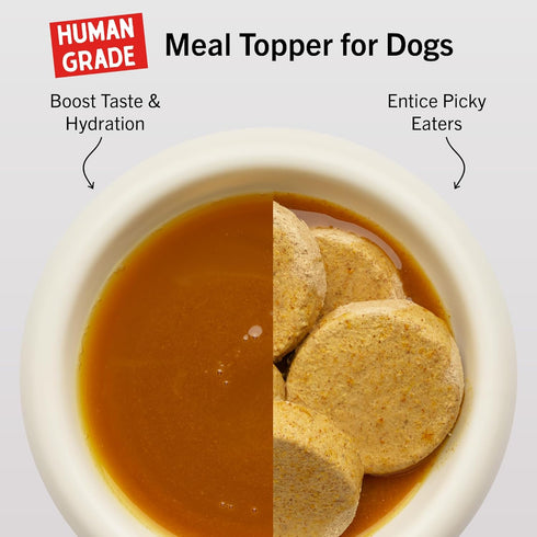 16 Oz Stella & Chewy's Human-Grade Grass-Fed Beef Bone Broth for Dogs - Joint & Gut Health Liquid Food Topper
