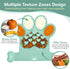 IRRESTRICO Dog Lick Mat with Suction Cups, Slow Feeder & Enrichment Mat for Dogs & Cats, Silicone Feeding Mat for Wet