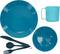 ustPackWare Dish Set with Mesh Bag, BPA Free Construction and Eating Utensils