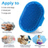 2 PCS Dog Bath Brush, Lilpep Pet Shampoo Grooming Brush with Adjustable Ring Handle for Long Short Haired Pets