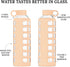 purifyou Premium Glass Water Bottles, 40oz Reusable Drinking Bottle with Silicone Sleeve