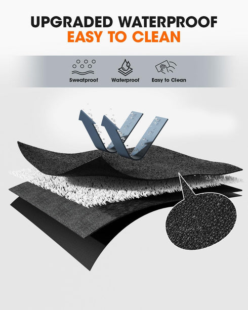 Foldable Treadmill Mat for Carpet Floor - 68"x24" Exercise Equipment Mats for Home Gym Workout