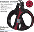 Dog Harness Step-in Breathable Vest for Small Medium Dogs, Red