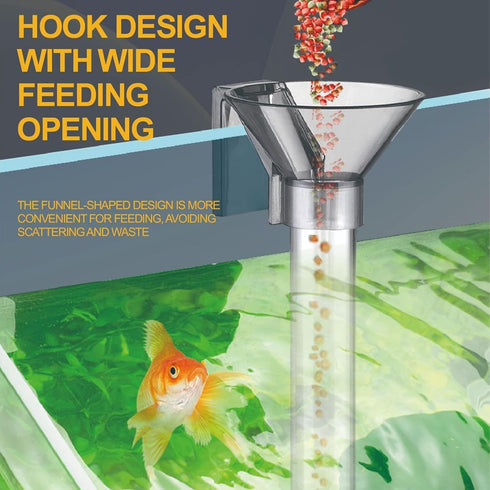 Fish Shrimp Feeder Tube and Plate Set, Multifunctional Plastic Feeding Tube Dish for Aquarium