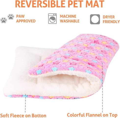 Mora Pets Dog Bed Crate Pad, Ultra Soft Washable Mat with Cute Star Print for Large Medium Small Dogs (35 x 22.8 inch,