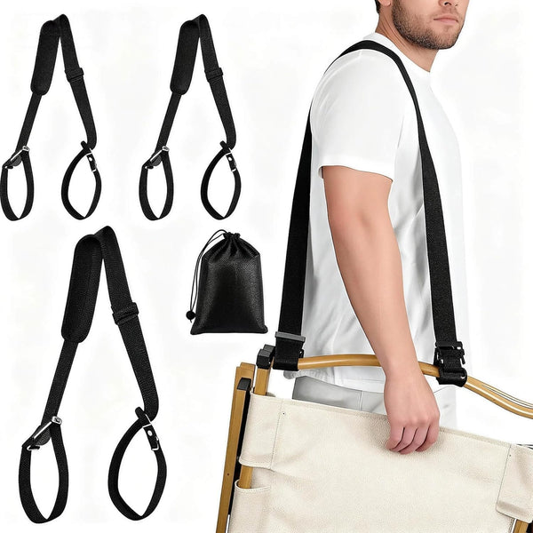 Beach Chair Backpack Straps 3 Pack - Heavy Duty Rocking Camping Chair