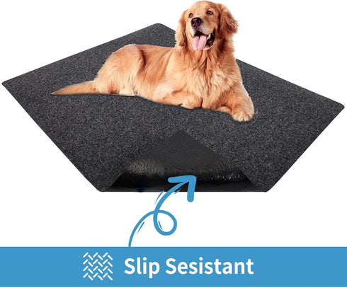Dog Crate Kennel Pad Mat Liner, Waterproof Non-Slip Crate Tray for Training, 29" x 48", 2 Pack