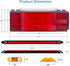 3rd 80" Inches LED Boat Trailer Lights, Submersible LED Trailer Light Kit w/Wiring Harness Combined Stop Tail Lights