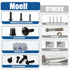 Moelf 261Pcs M4 M5 M6 6063-T6 54Pairs Neoprene Well Nuts Kit Aluminium Screws TPR Rubber Expansion Nuts Brass Copper