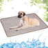 Washable Dog Cooling Mat - Portable Summer Pad, Water-Absorbent Ice Silk Self-Cooling Mat for Kennel/Sofa/Bed/Floor/Car