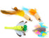 2 Pcs Cat Toys Interactive Refill Replacement Feather Pack, Furry Tail Butterfly Dragonfly Fish
