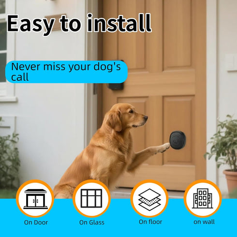 Tosnyr Colorful Doggy Door Bell Wireless, Potty Training Bells for Dogs and Dog Bells to Go Outside, Puppy Clicker