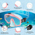 HiiPeak Snorkeling Gear for Kids, Goggles with Nose Cover, Dry Top Snorkeling Set for Ages 5-15