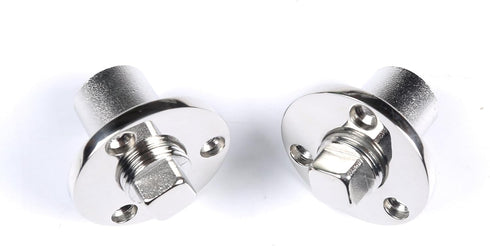Mxeol Marine Stainless Steel Boat Garboard Drain Plug Kit with Screws