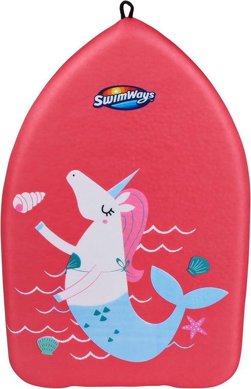 SwimWays Value Pack, Fish Face Guppy Goggles, Soft Swimmies, and Mermicorn Kick Trainer, Learn to Swim Kickboard