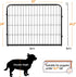 Yaheetech Dog Pen, 2 Panels 24 inch Height Pet Playpen for Puppy/Cat/Rabbit/Small Animals, Heavy Duty Metal Exercise