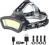 DARKBEAM COB Floodlight Headlamp USB Rechargeable with Red Light, 2000 Lumen LED