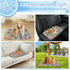 imiBBWQu Summer 27" 22" Dog Cooling Mat Happy Easter Pet Ice Pad Mat Washable Pet Cold Pad Bed Cooling System Tough Dog