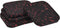 uxcell Treadmill Mat - 3.9"x3.9" Exercise Equipment Mat for Floor Protection and Sound Reduction (Black Red)