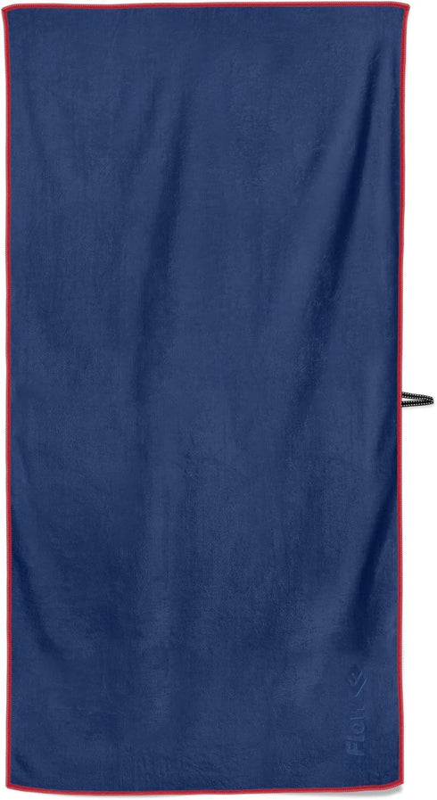 Flow Hydro Sport Towel - Microfiber Quick Dry Swimming Towels for Water Sports, Navy, Medium Size