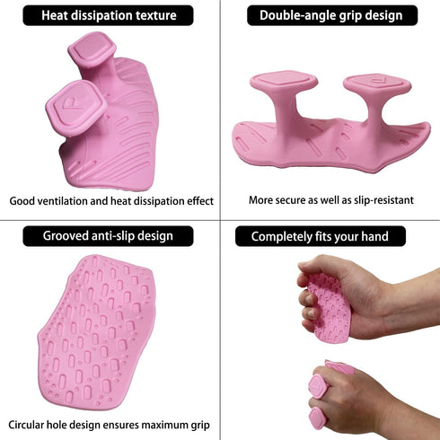 Monattrod Upgraded Weight Lifting Grips for Women & Men - Extra Large & Thick Non-Slip Gym Grips with Cooling Towel